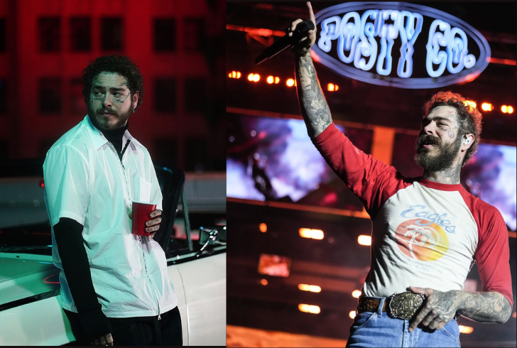 Post Malone showing slimmer physique