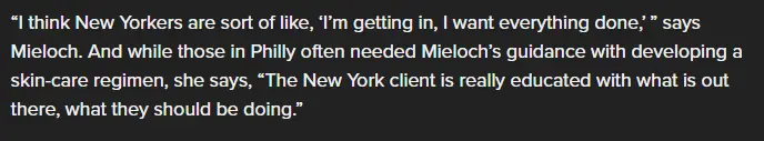 Danuta Noticed a Big Difference Between her New Yorker and Philadelphian Customers