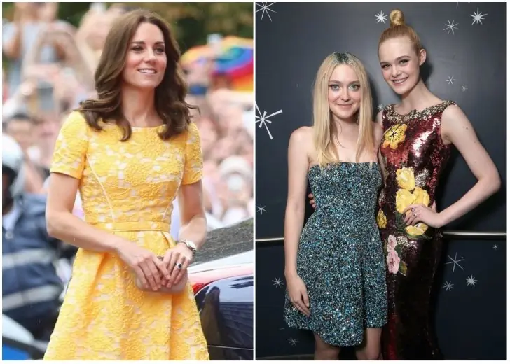 Kate Middleton and Dakota and Elle Fanning – Distant cousins
