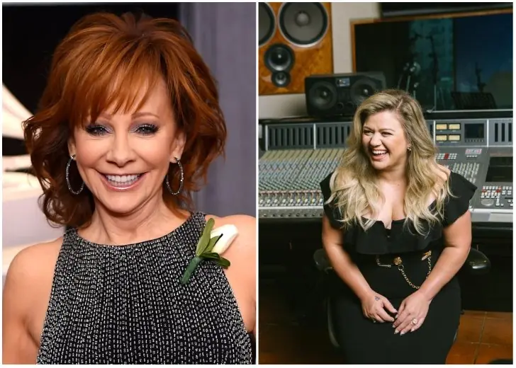 Reba McEntire and Kelly Clarkson – Stepmother/stepdaughter-in-law